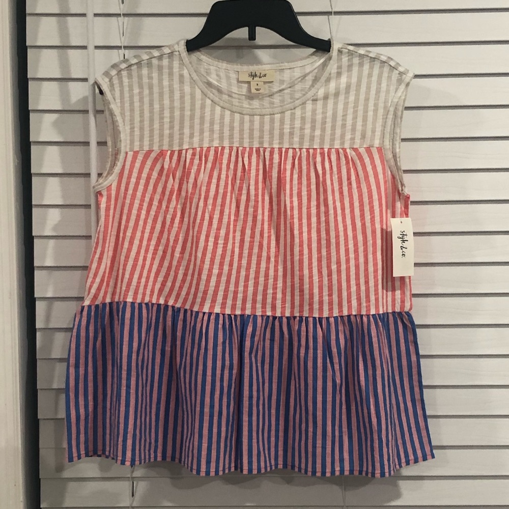 Style & Co Striped Top